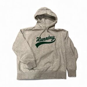 H&M Varsity Jacket Lettering Hoodie “Running” - size M